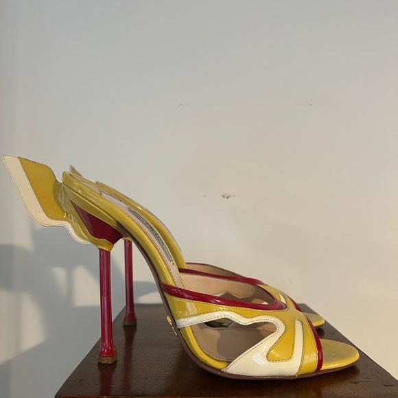 Prada Hot Rod yellow heels - Picture 9 of 10